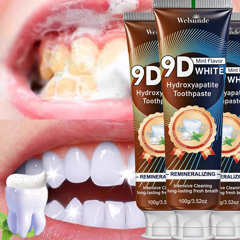 Remineralizing Toothpaste - Зубная паста 9D WHITE с гидроксиапатитом