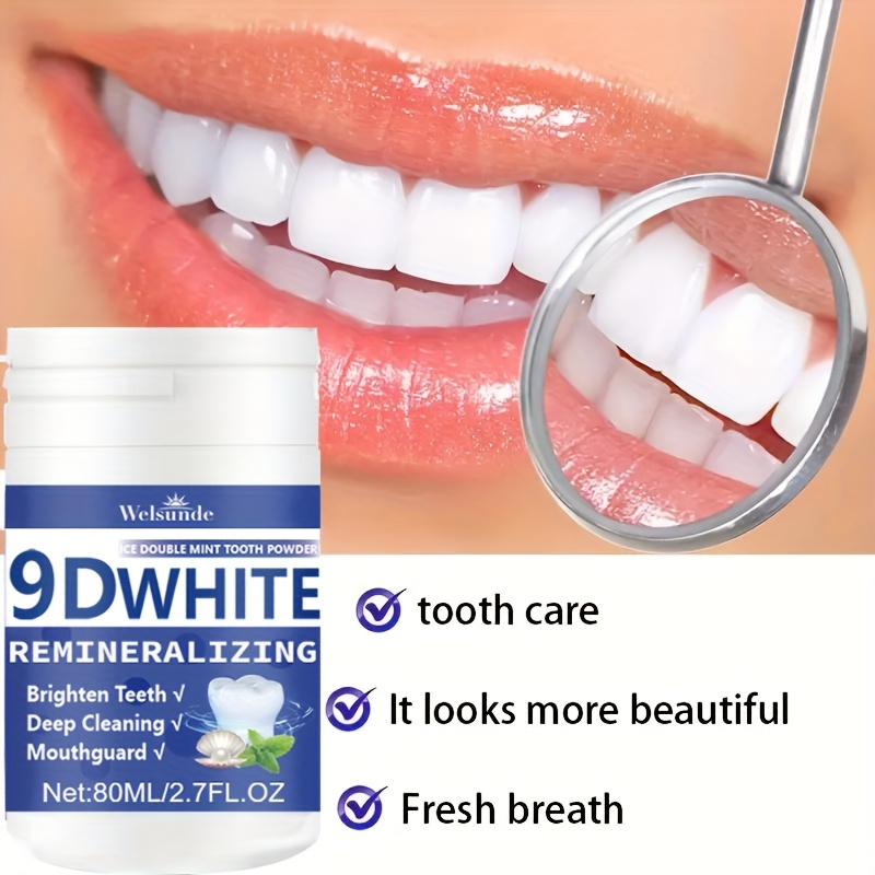 Teeth Whitening Powder - 9D белый удаляющий гидроксипатит зубной порошок,