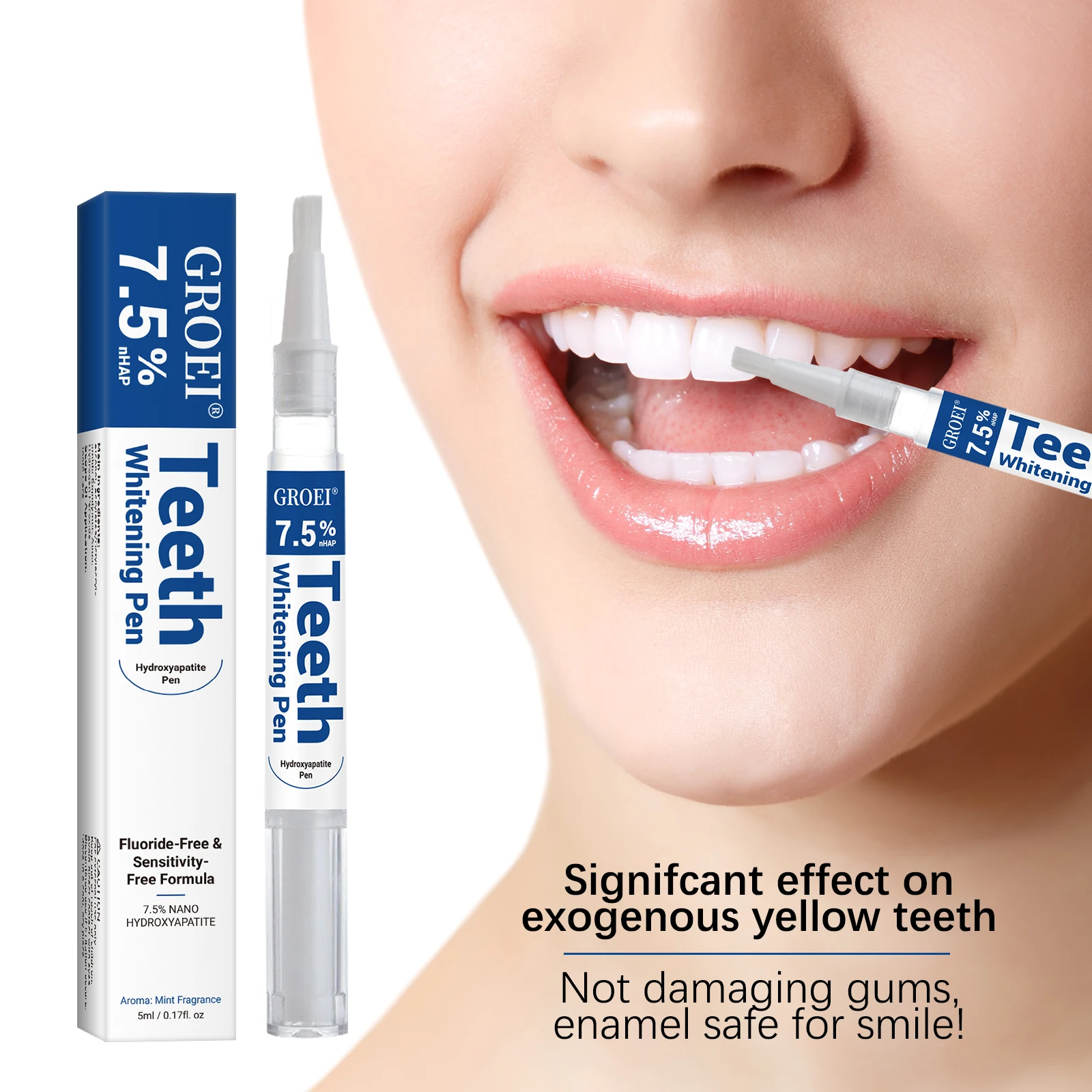 Teeth Whitening Paste - Гидроксипатитовая ручка для отбеливания зубов, ослепительная