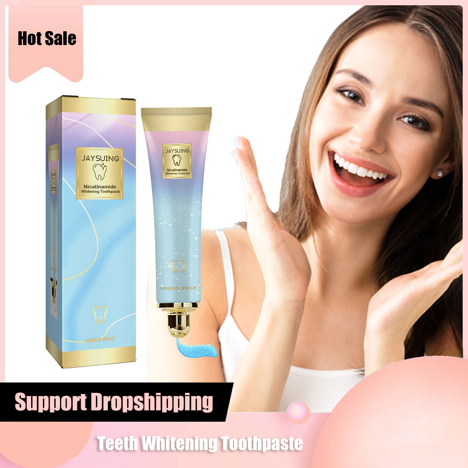 Teeth Whitening Paste - Зубная паста для отбеливания зубов, уменьшение