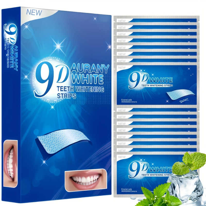 Teeth Whitening Gels Used By Dentists - 21 пара 9D белых полосок для