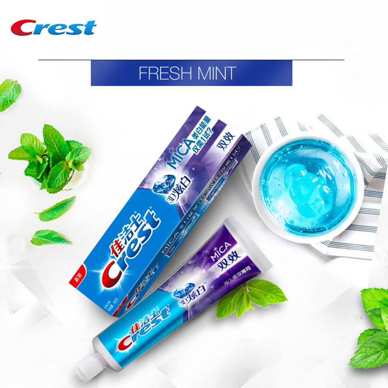 Teeth Whitening Paste - Crest 3D зубная паста со слюдой