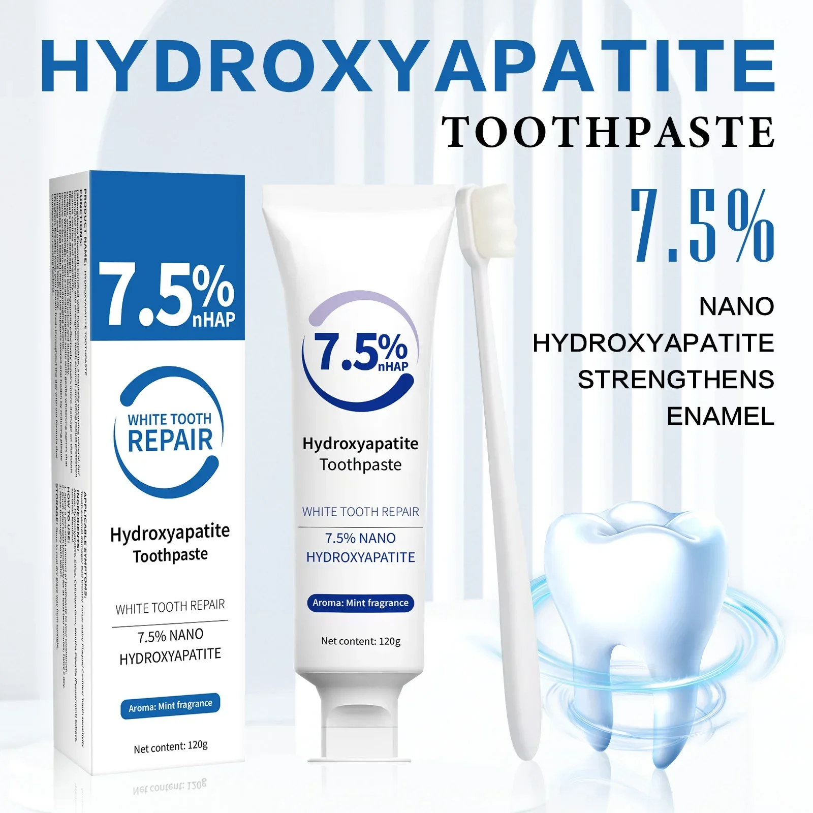 Remineralizing Toothpaste - Набор: зубная паста и отбеливающая ручка-аппликатор
