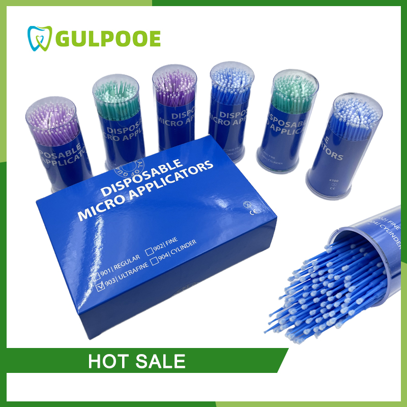 Teeth Whitening Brush - GULPOOE одноразовая микрокисть, стоматологическая микрокисть, аппликаторы,