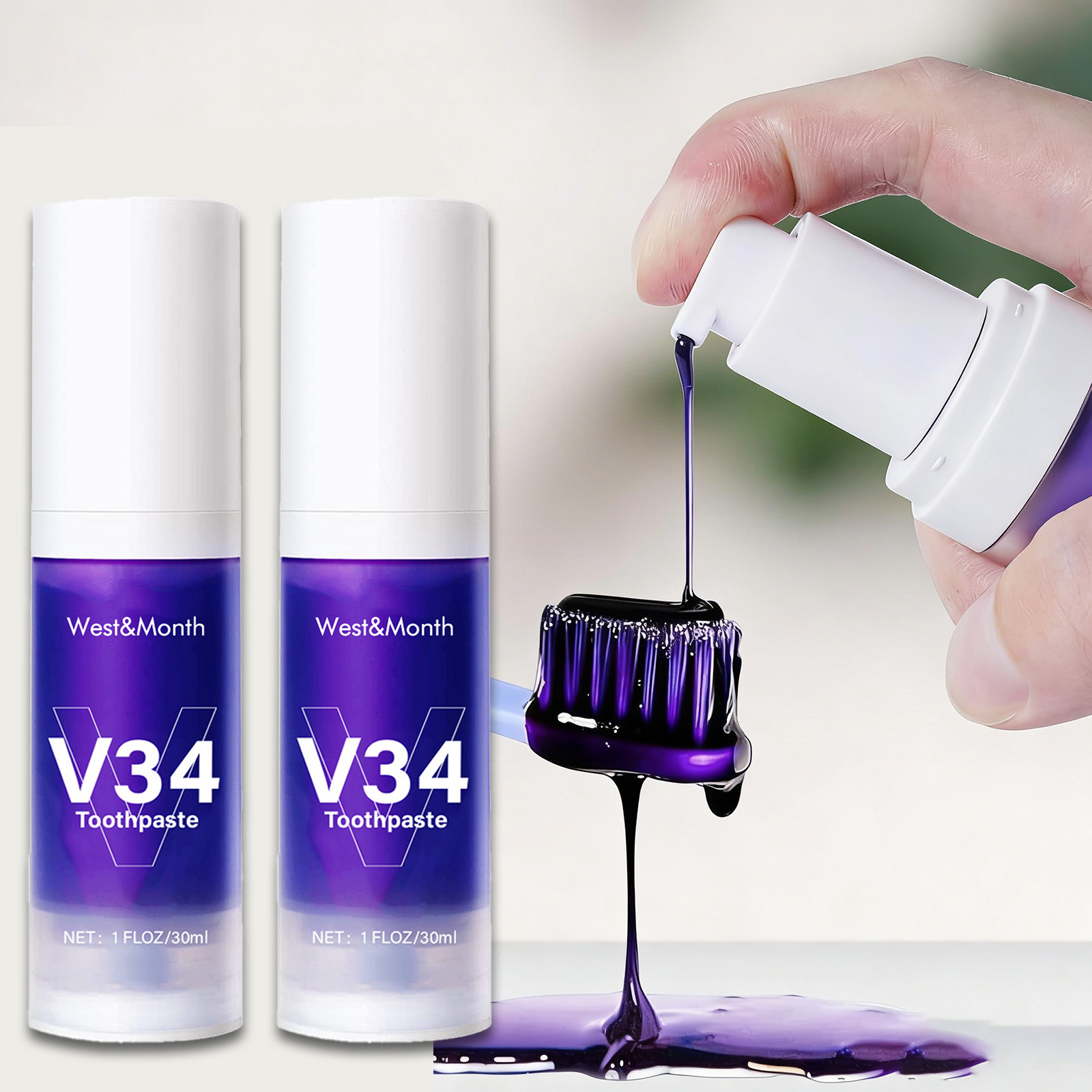 Remineralizing Toothpaste - V34 Зубная паста для отбеливания зубов,