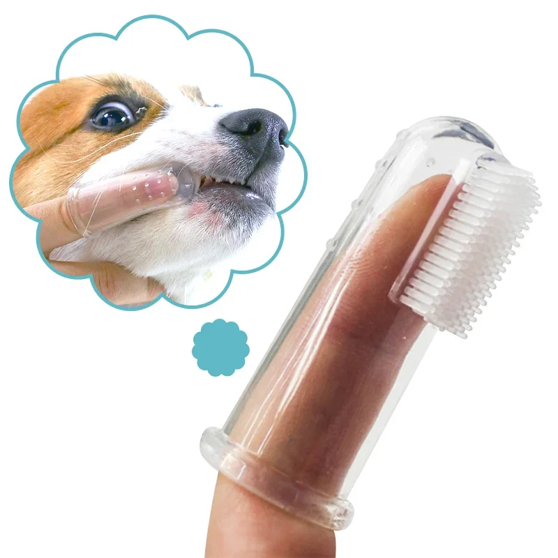 Teeth Whitening Brush - Супермягкая зубная щетка для пальцев домашних