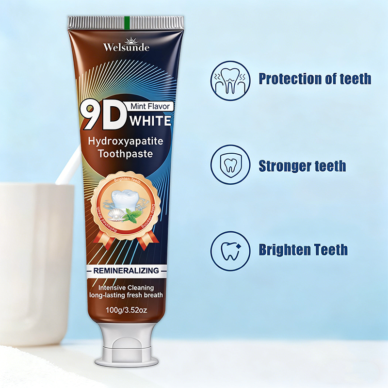 Зубная паста 9D WHITE с гидрок – обзор и цена Remineralizing Toothpaste