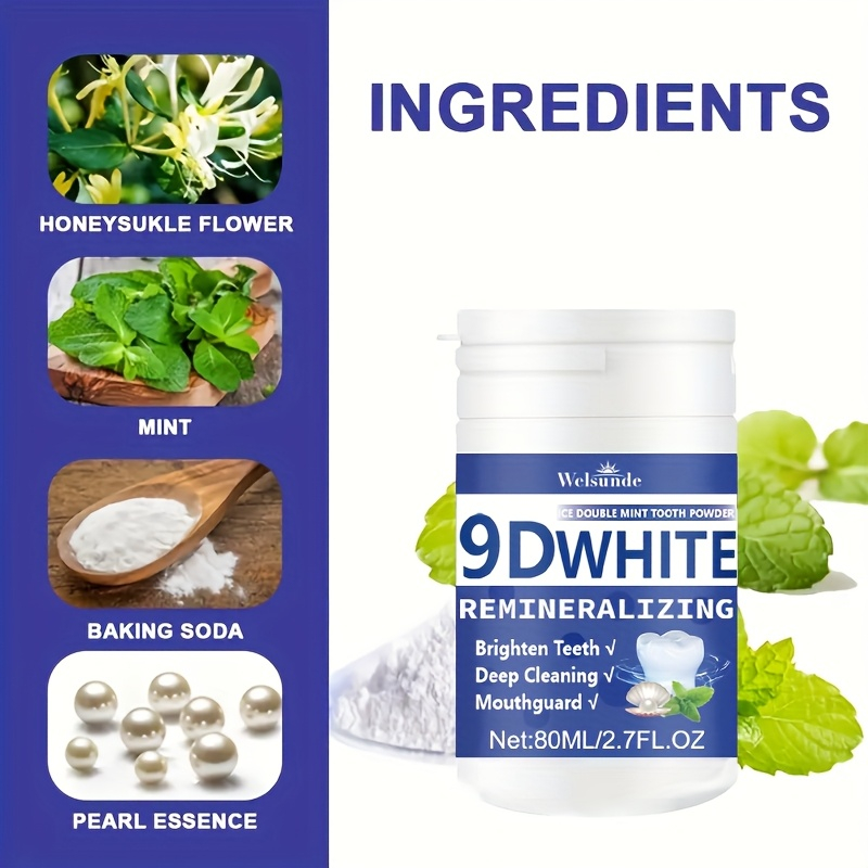 9D белый удаляющий гидроксипат – обзор и цена Teeth Whitening Powder
