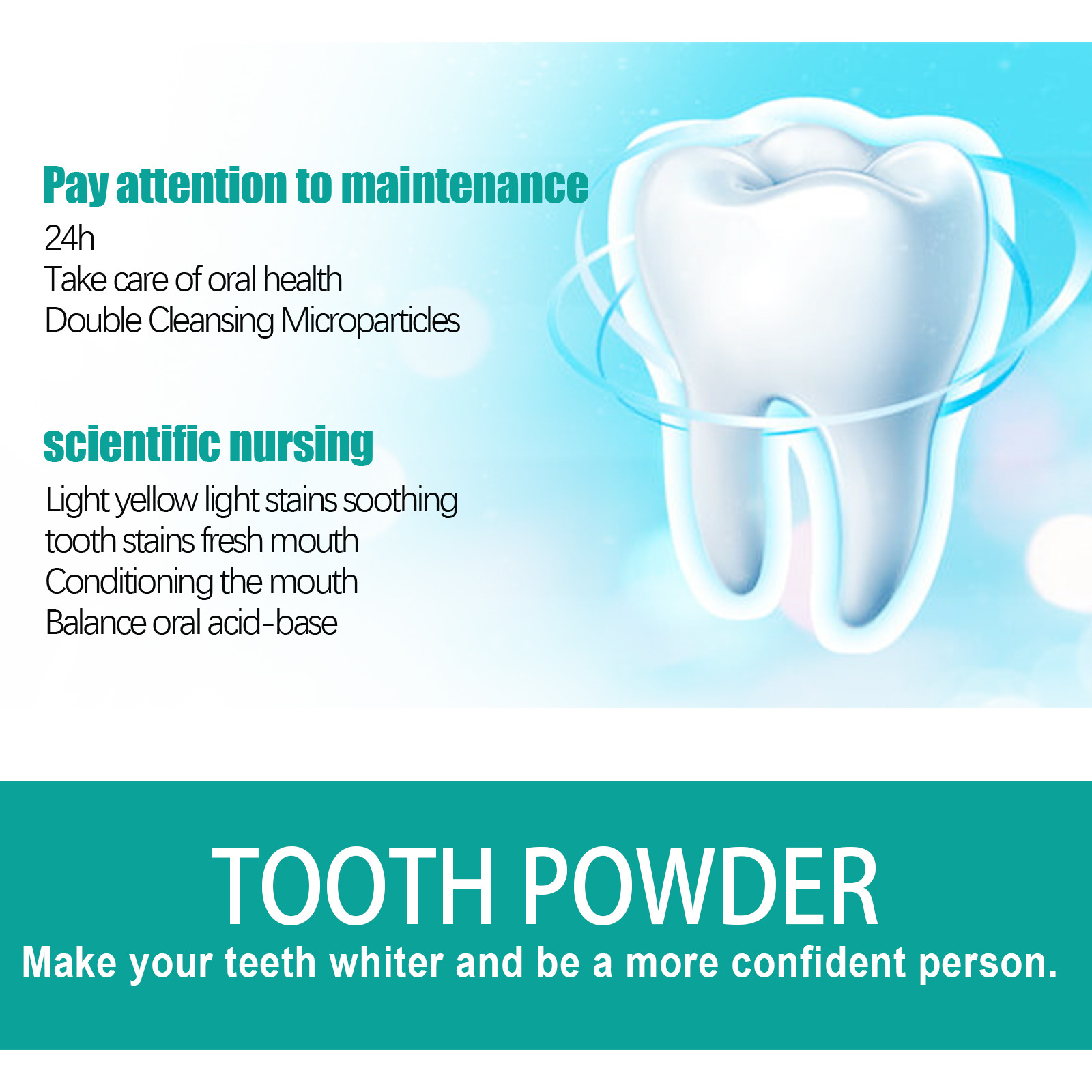 Мятный зубной порошок Свежее д – обзор и цена Teeth Whitening Powder