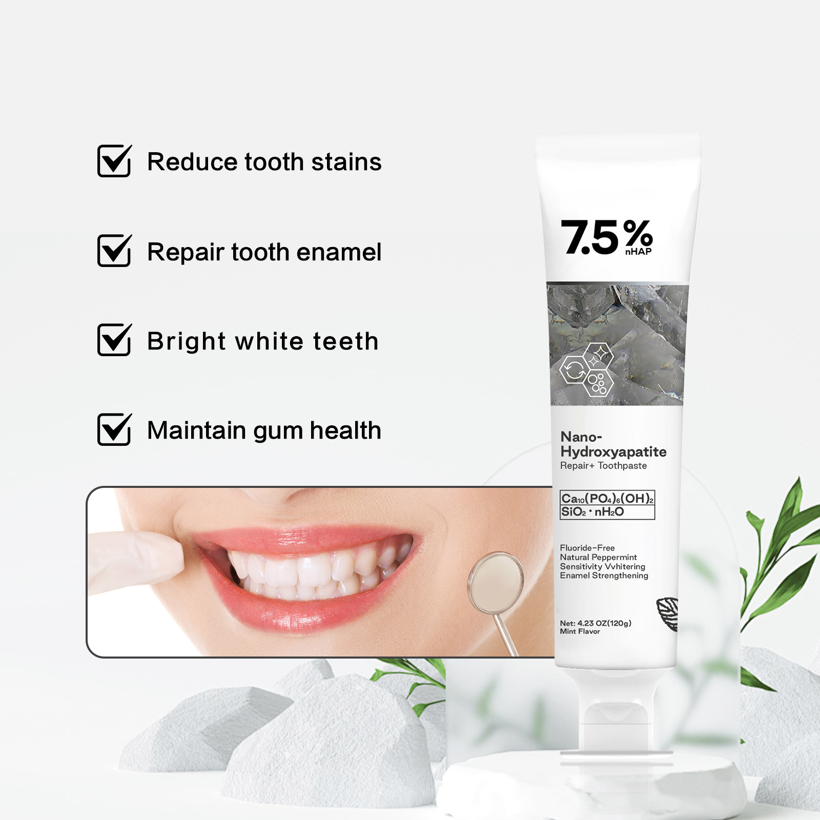 Нано-гидроксиапатитовая зубная – обзор и цена Remineralizing Toothpaste