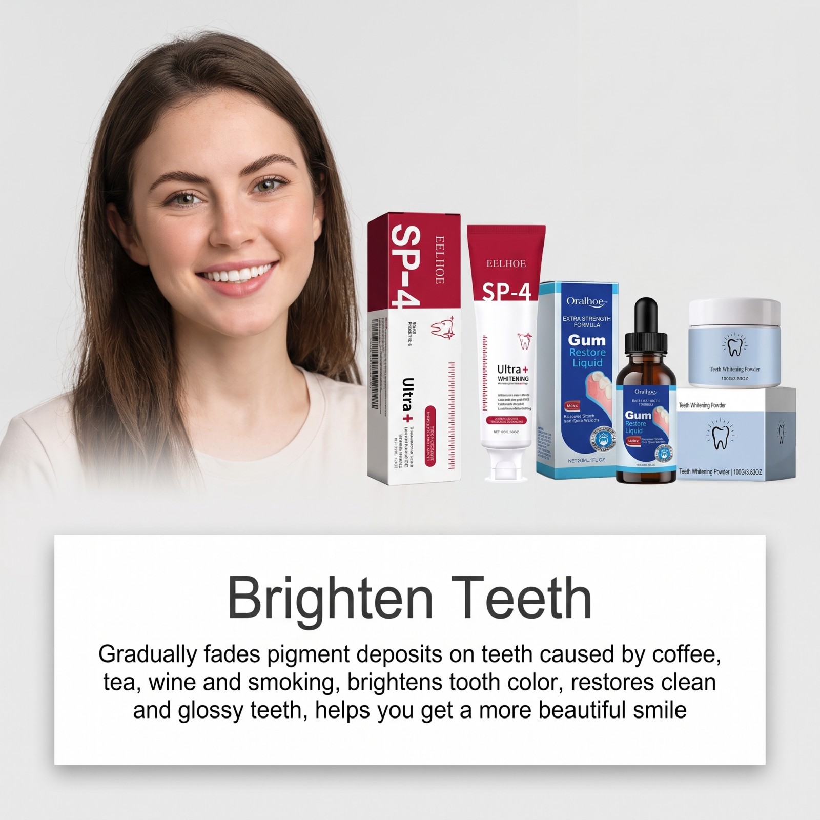 Набор для ухода за полостью рт – обзор и цена Teeth Whitening Powder
