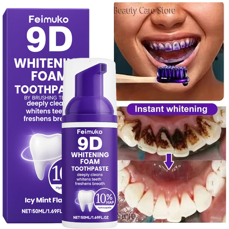 Зубная паста-мусс 9D Purple дл – обзор и цена Remineralizing Toothpaste