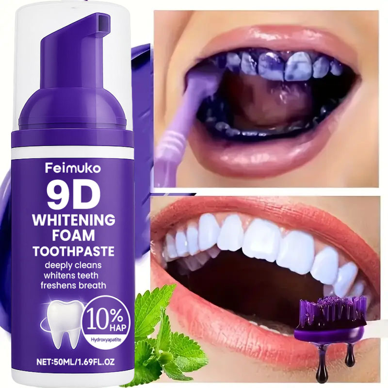 Зубная паста-мусс 9D Purple дл – обзор и цена Remineralizing Toothpaste