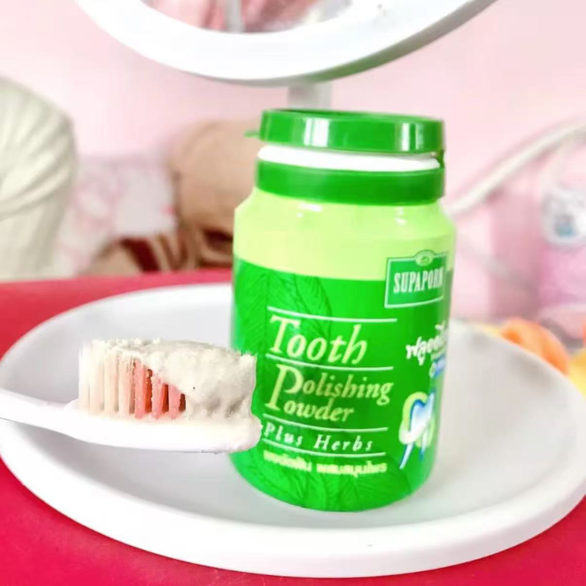 Тайский травяной зубной порошо – обзор и цена Teeth Whitening Powder