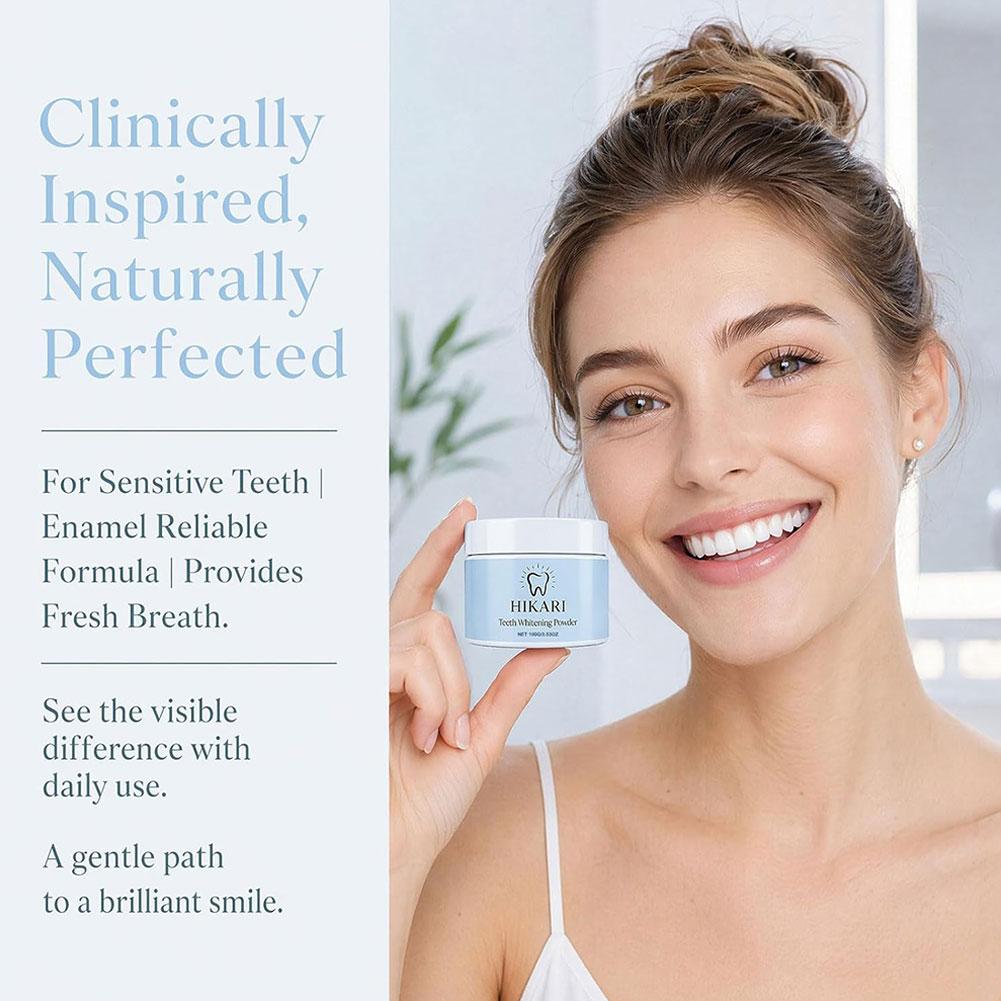 Порошок для чистки зубов HIKAR – обзор и цена Teeth Whitening Powder