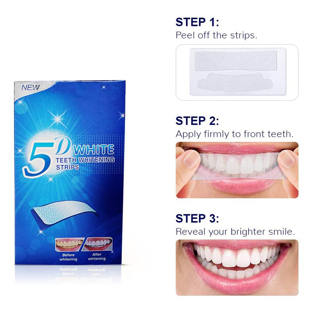 5D-полоски для отбеливания зуб – обзор и цена Teeth Whitening Paste