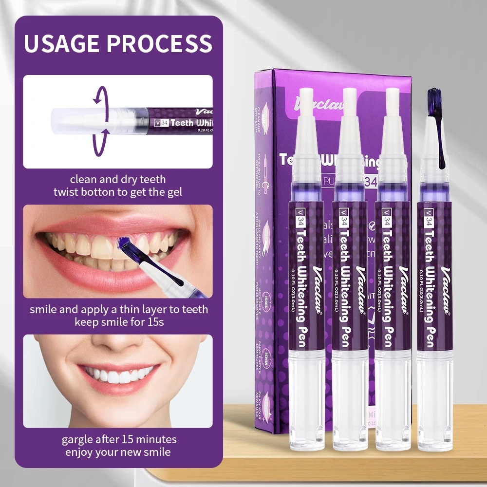 Vaclav V34 Фиолетовая гелевая  – обзор и цена Teeth Whitening Gels Used By Dentists