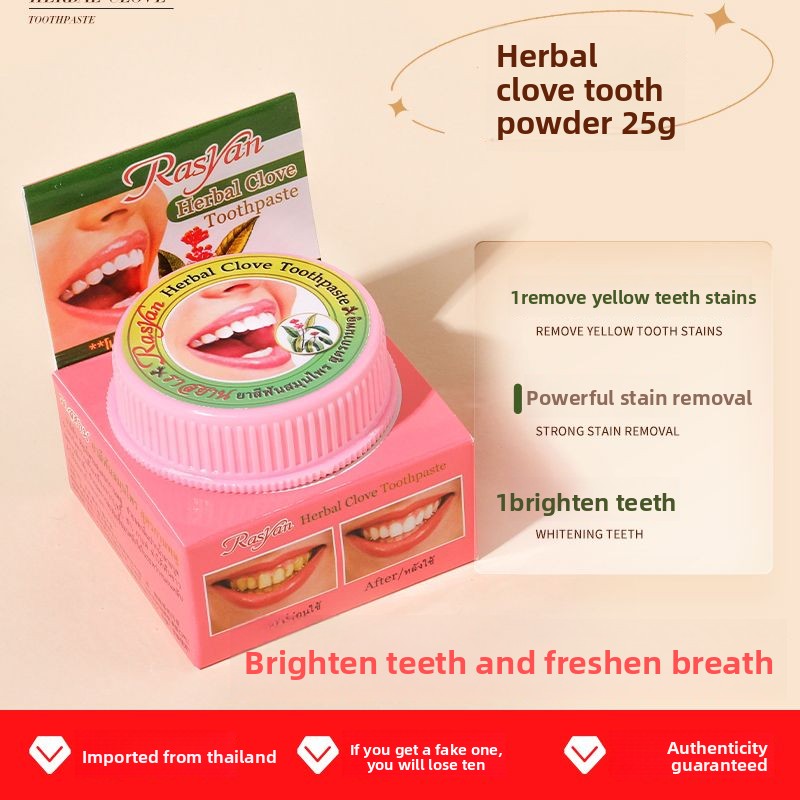 Тайский зубной порошок с гвозд – обзор и цена Teeth Whitening Powder